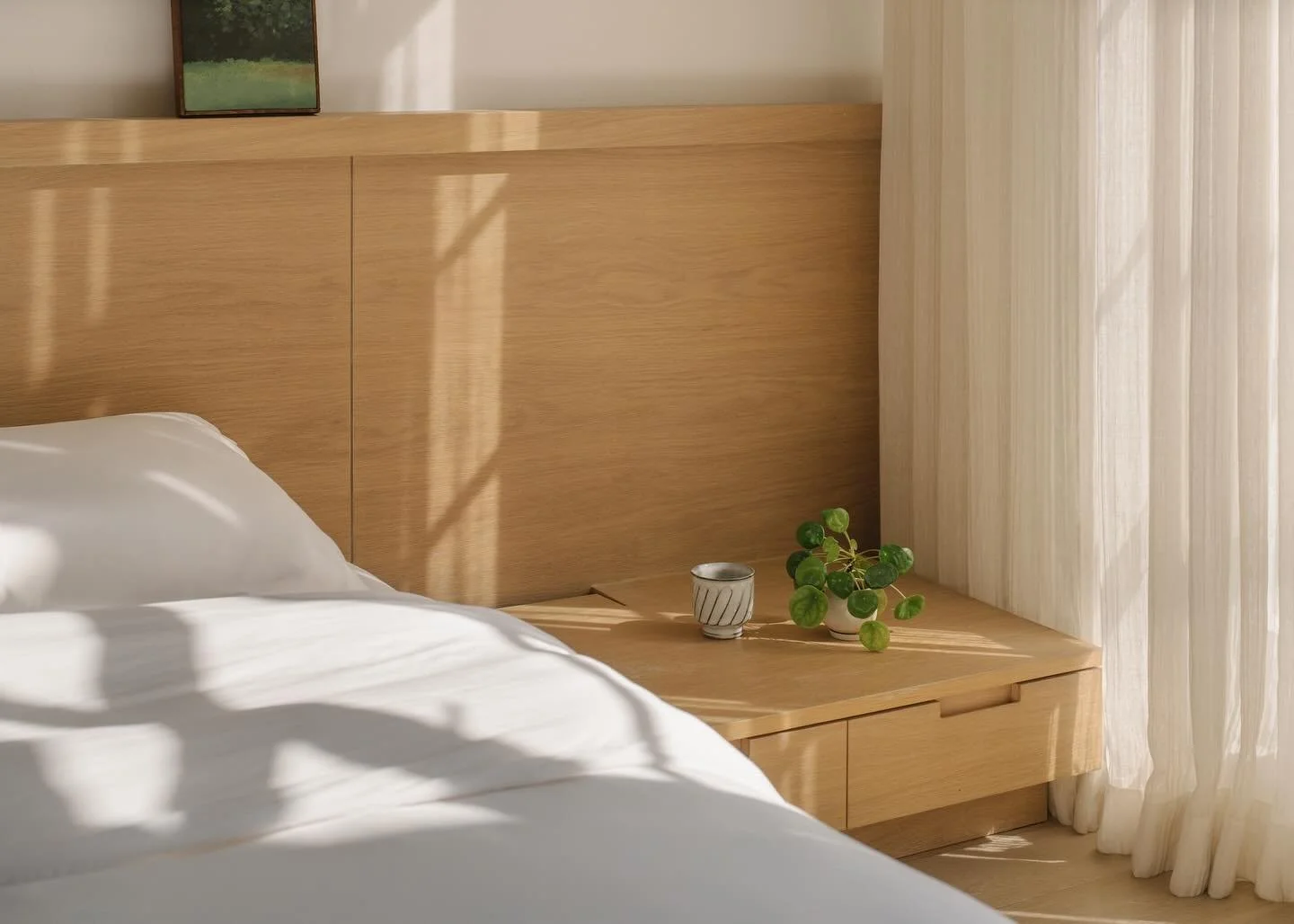 BALMORAL APARTMENT 

Morning light. Oak bedhead with integrated side table.

#takenouchiwebb 
#homedesign 
#sghomedesign 
#sghome 
#singaporehomes 
#sgdesign
#singaporedesign 
#sginteriordesign 
#sginterior
#interior 
#interiordesign
#bedroomdesign 
