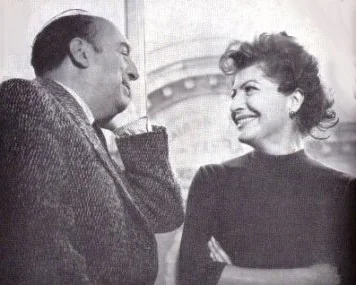 Pablo Neruda con la moglie Matilde Urrutia, che ha curato la pubblicazione autobiografia del poeta dal titolo "Confesso che ho vissuto"