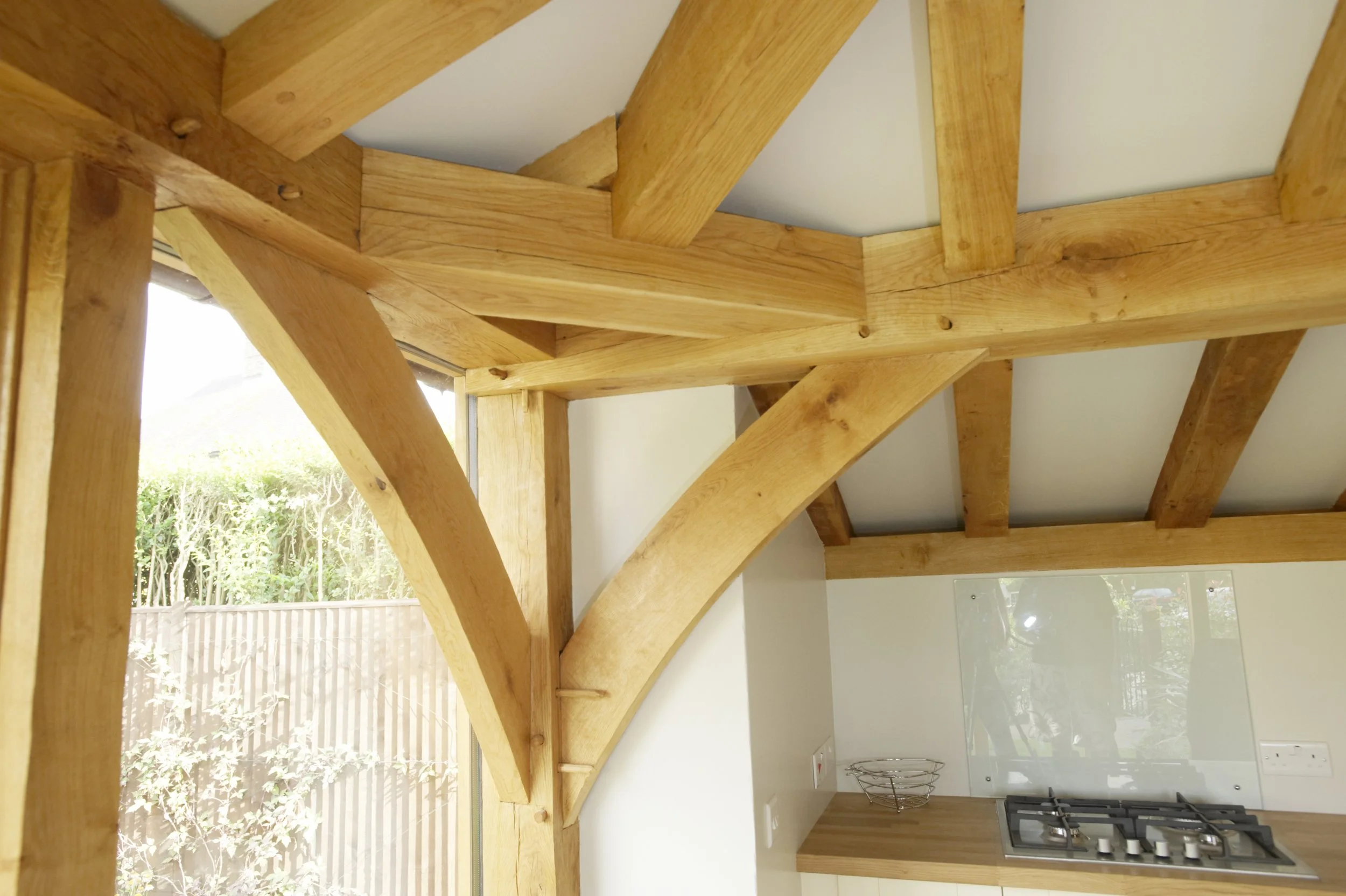 Cottage Renovation, West Sussex - Timber Frame Extension Detail