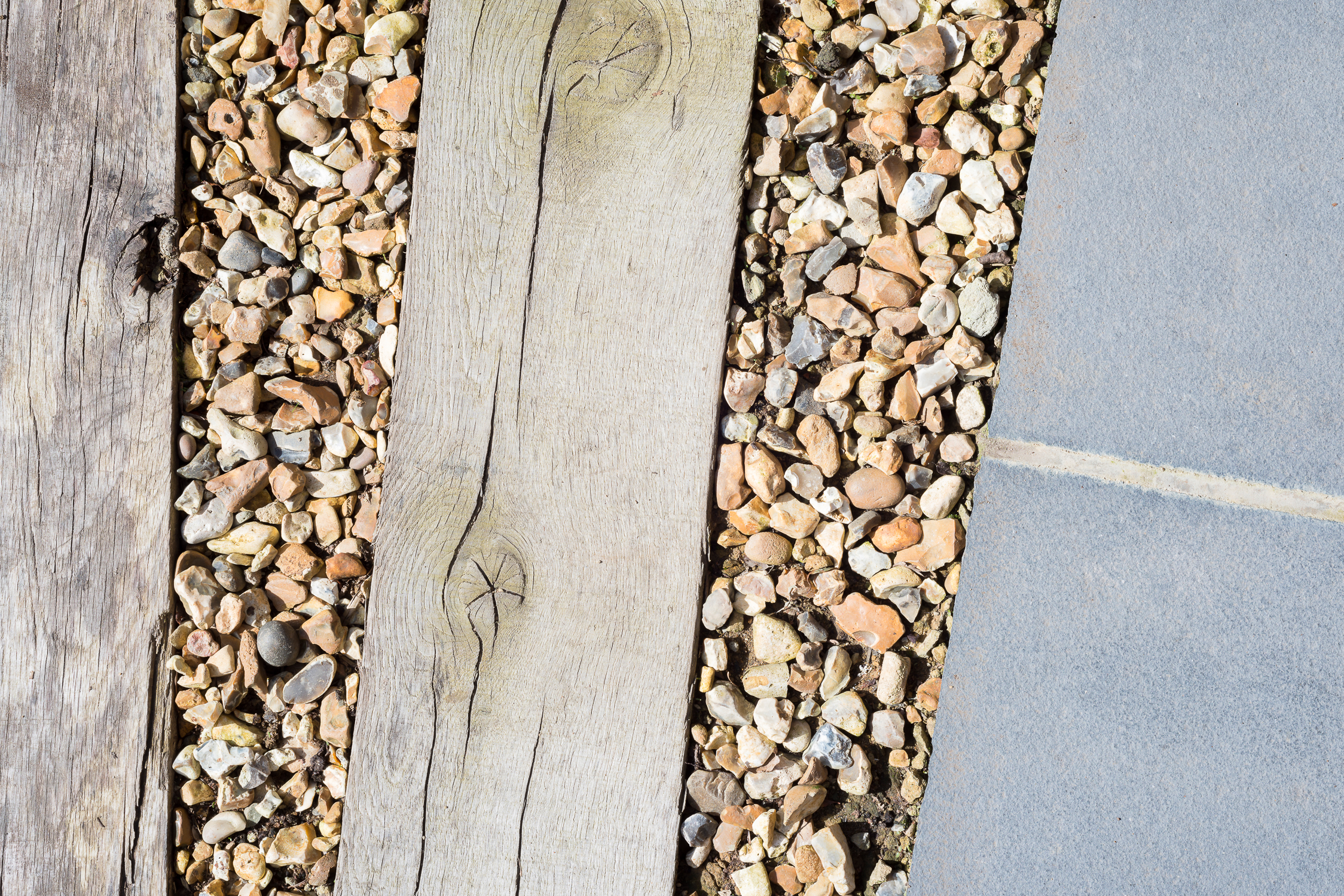 Oak and Shingle Pathway to Indian Stone Steps 