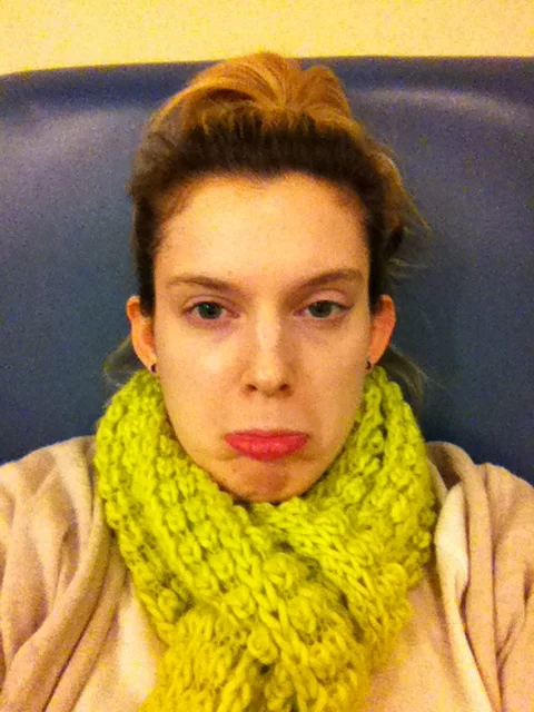Me in the airport between flights. Typical. 