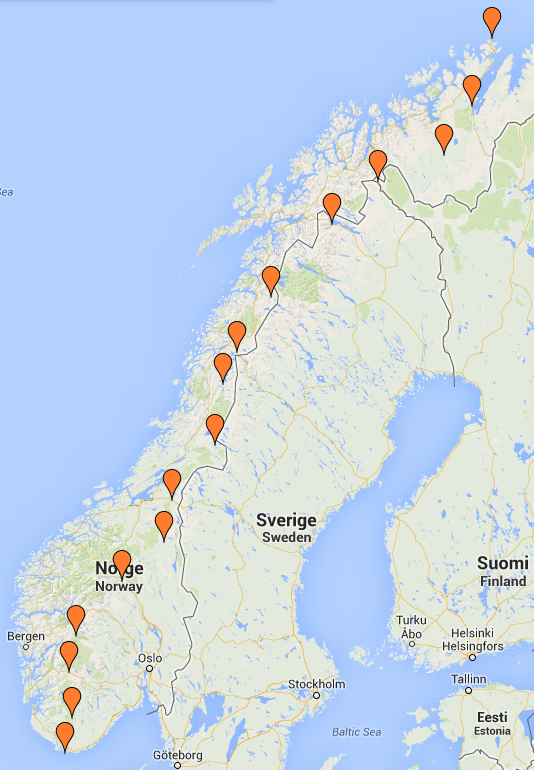 Turen frå Nordkapp til Lindesnes gjorde jentene unna på 103 dagar.