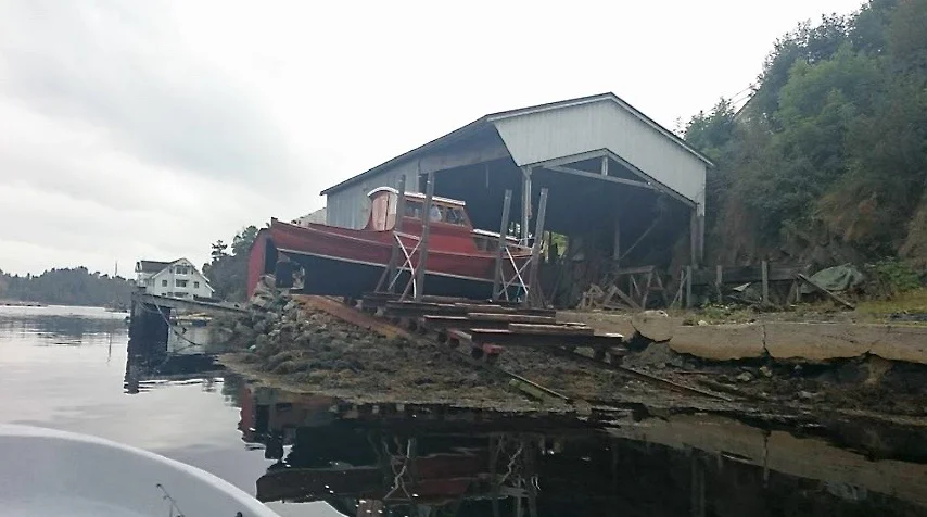 Det er ikkje første gongen snekka blir sjøsett i Bergslagen.