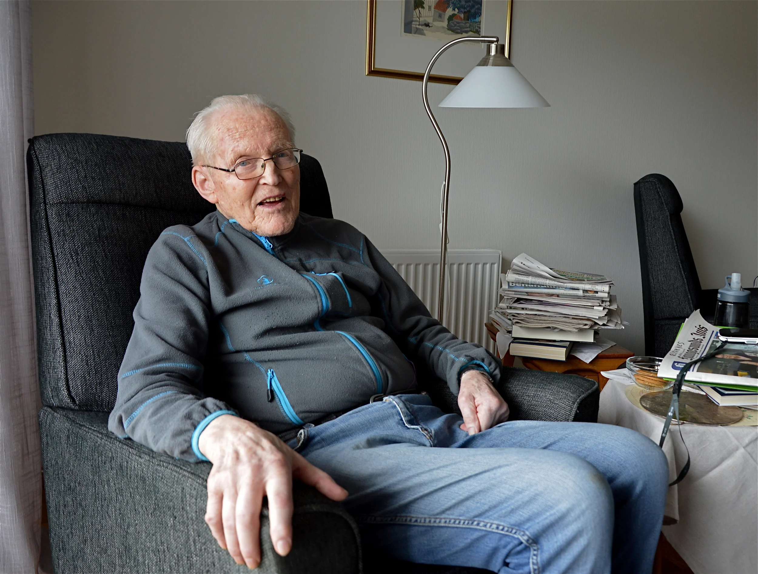– Livet er ikkje så verst, sjølv om helsa mi kunne vore betre, seier 90-åringen Arnfinn Ølfarnes.