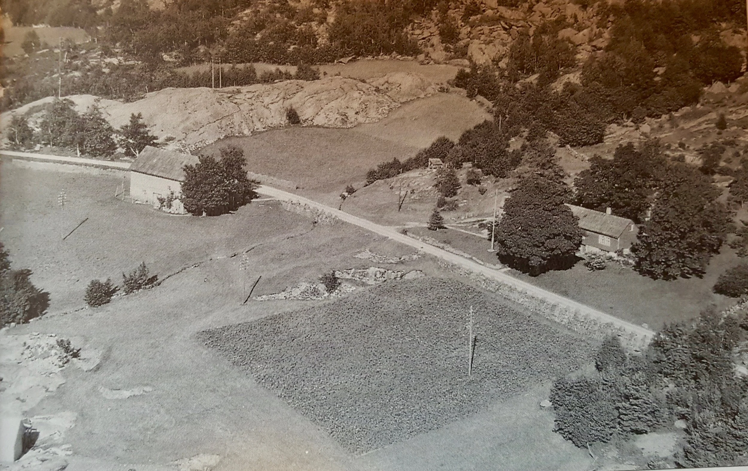 Frå Raudstein i 1954. (Bilete frå kommunen sitt arkiv)