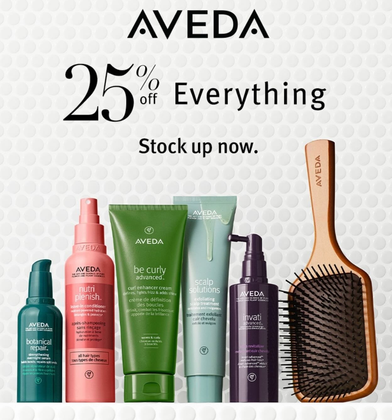 Now through May 20th save big on all of your Aveda favorites!