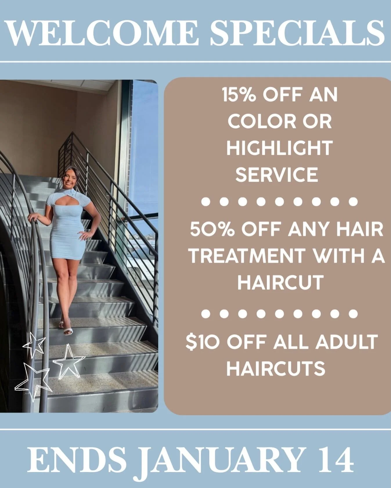 Only couple more weeks for these deals! Get in before they are gone! 🤗🥳 

Click the link in bio or call today to book!