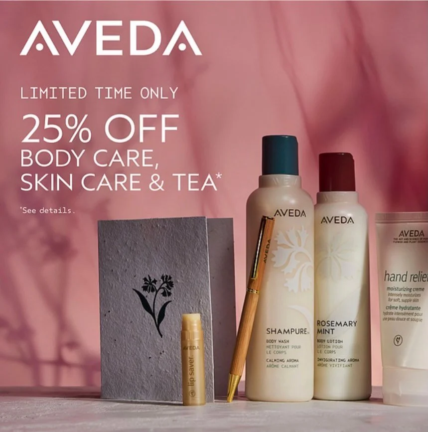 25% off all skin care, body care, and tea!!! Sale ends the 9th! 

Perfect time to stop in and stock up! We also have our Mother&rsquo;s Day specials running till the end of the week! Time to get your mom something she really wants! 😉☺️