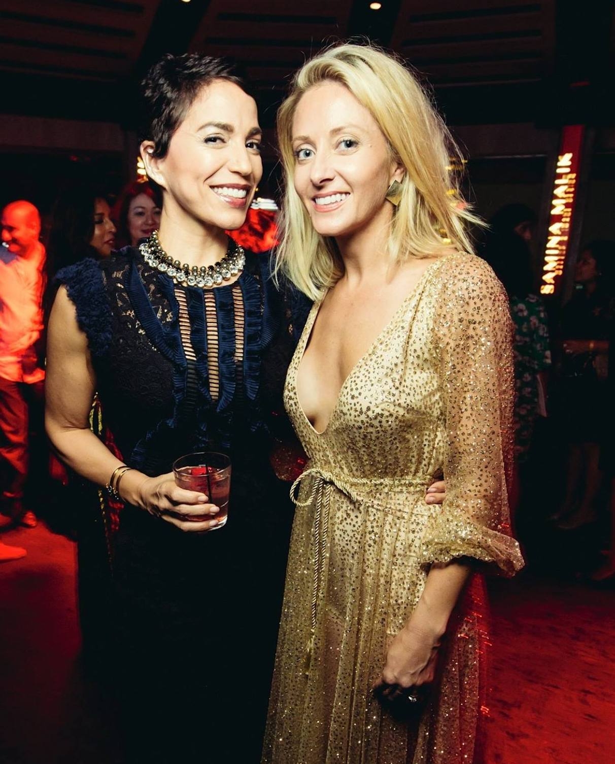 Sara (one of our fab clients) and Amanda enjoying a social night out