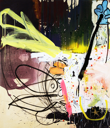 Revision As A Form Of Lying Acrylic and Marker 70 (vertical) x 60 (horizontal) inches 2009