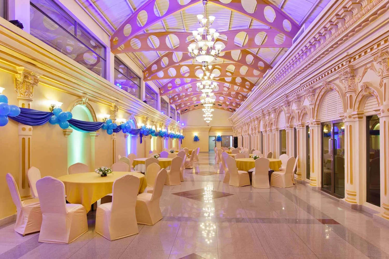 Mansarovar Hall, South Side at Hotel Shanker, Kathmandu, Nepal