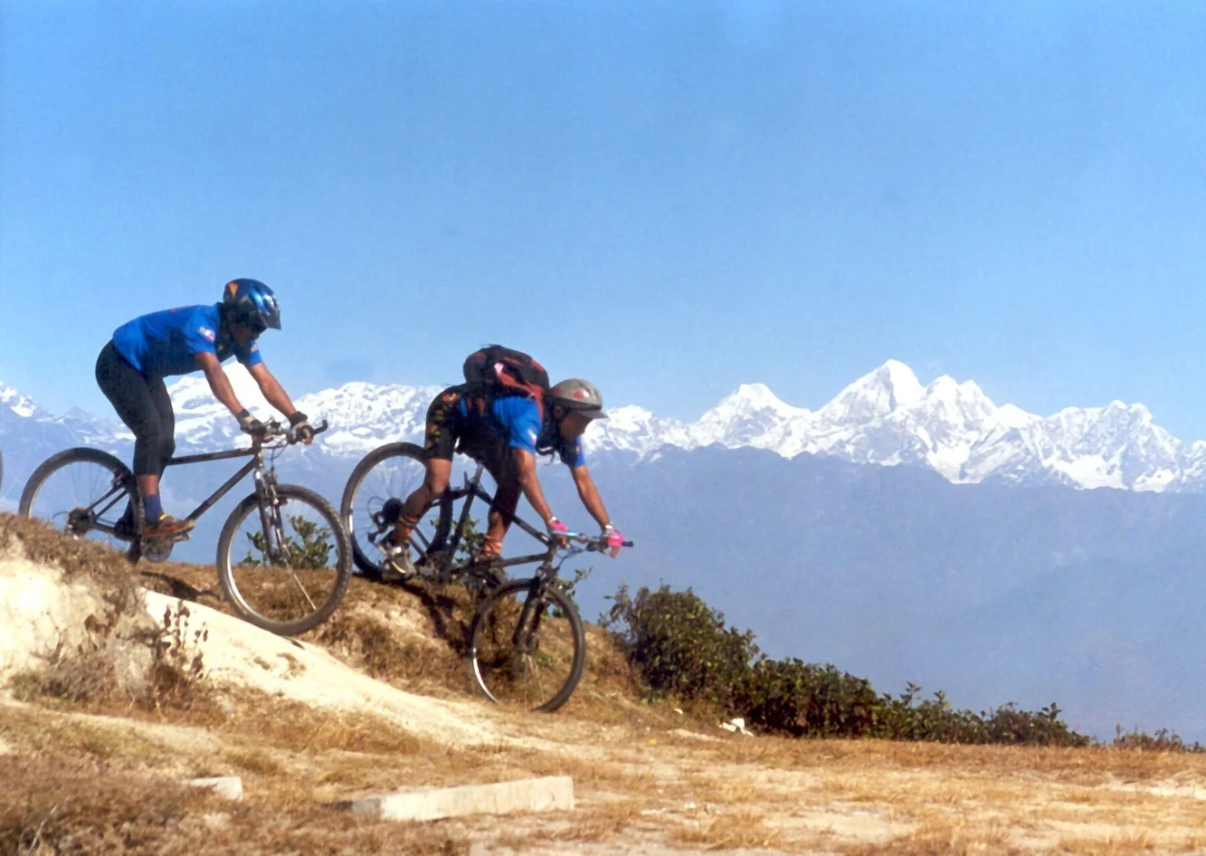 Pedaling around Kathmandu Valley 2016