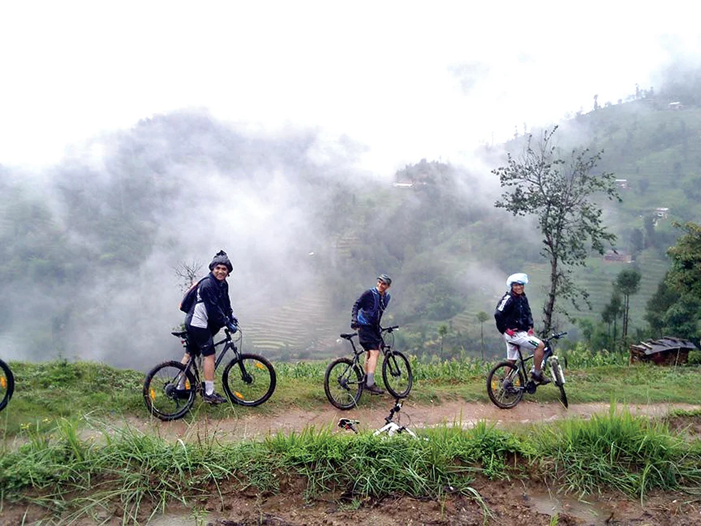 Pedaling around Kathmandu Valley 2017