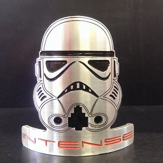 Homemade head badge for Intense 6.6.