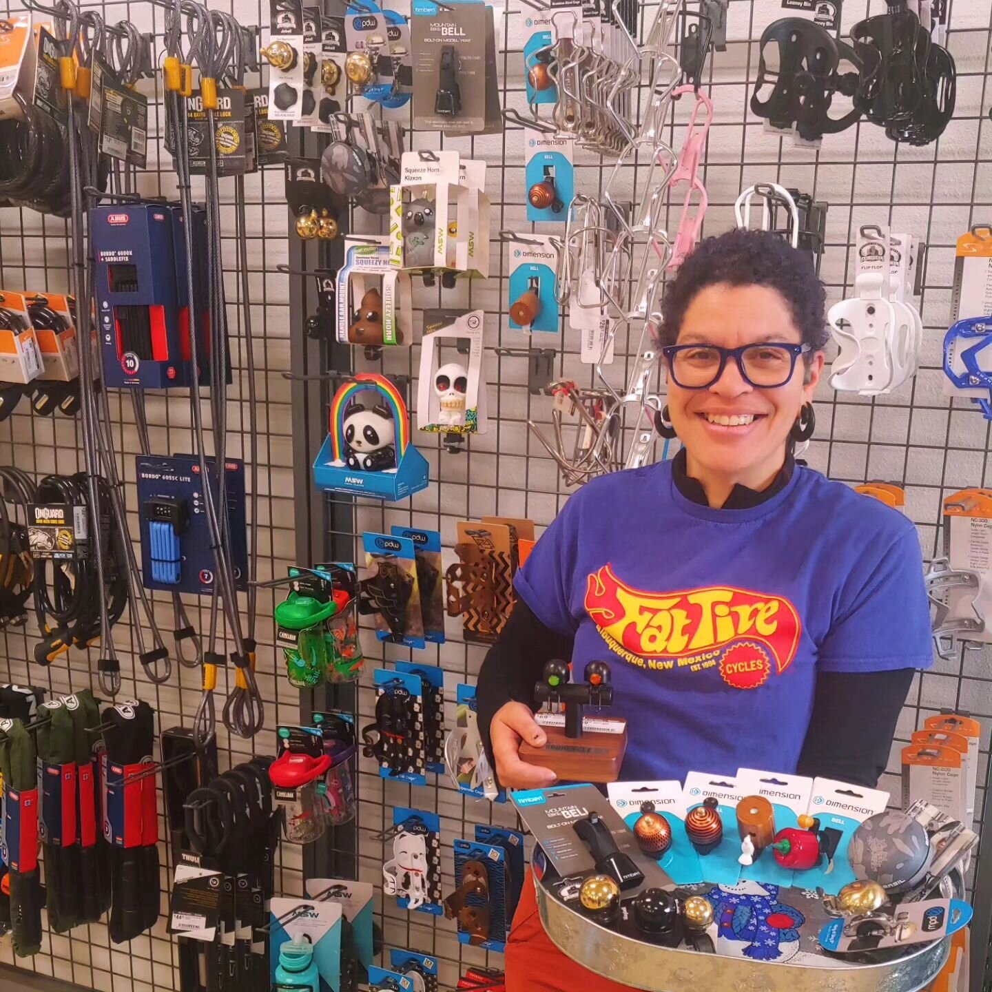 Gift Recommendations from Fat Tire Staff - Episode 9: Ali

We asked our staff what they&rsquo;d like to give and what they&rsquo;d like to receive this holiday season:

Ali, our Retail Coordinator, thinks bells make great gifts and help keep cyclists