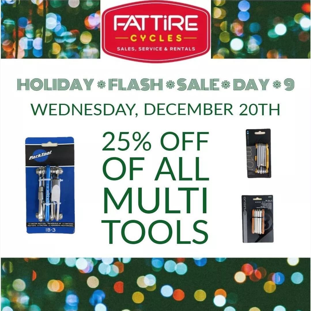 The Holiday Sales keep coming! Tomorrow all multi-tools are 25% off! We think these make great stocking stuffers🎁😉