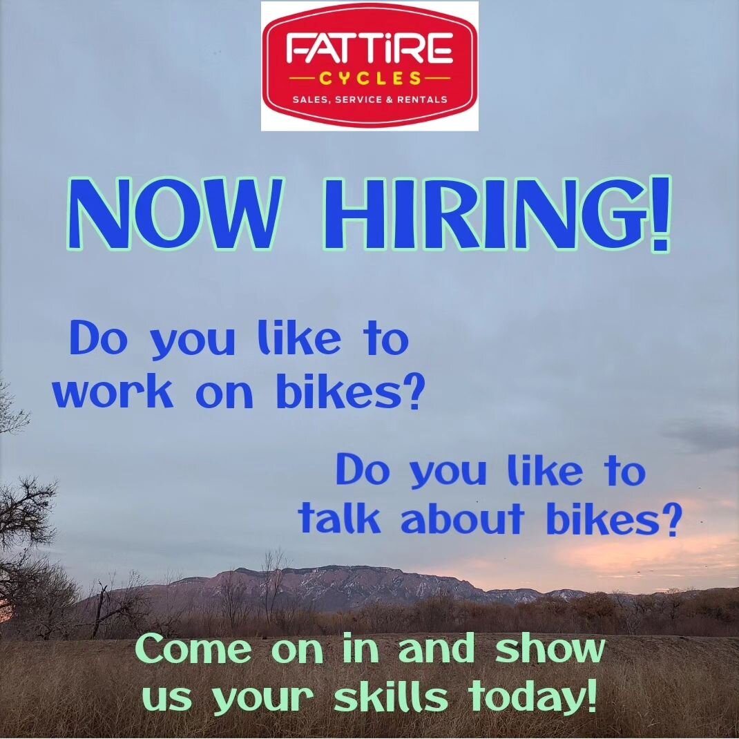 Spring is almost here, and we're getting busy! We're hiring at our Monta&ntilde;o location! We need to add a mechanic to our service team and a salesperson to our retail team.

Come on in and meet everyone to see if you might be a good fit! Experienc