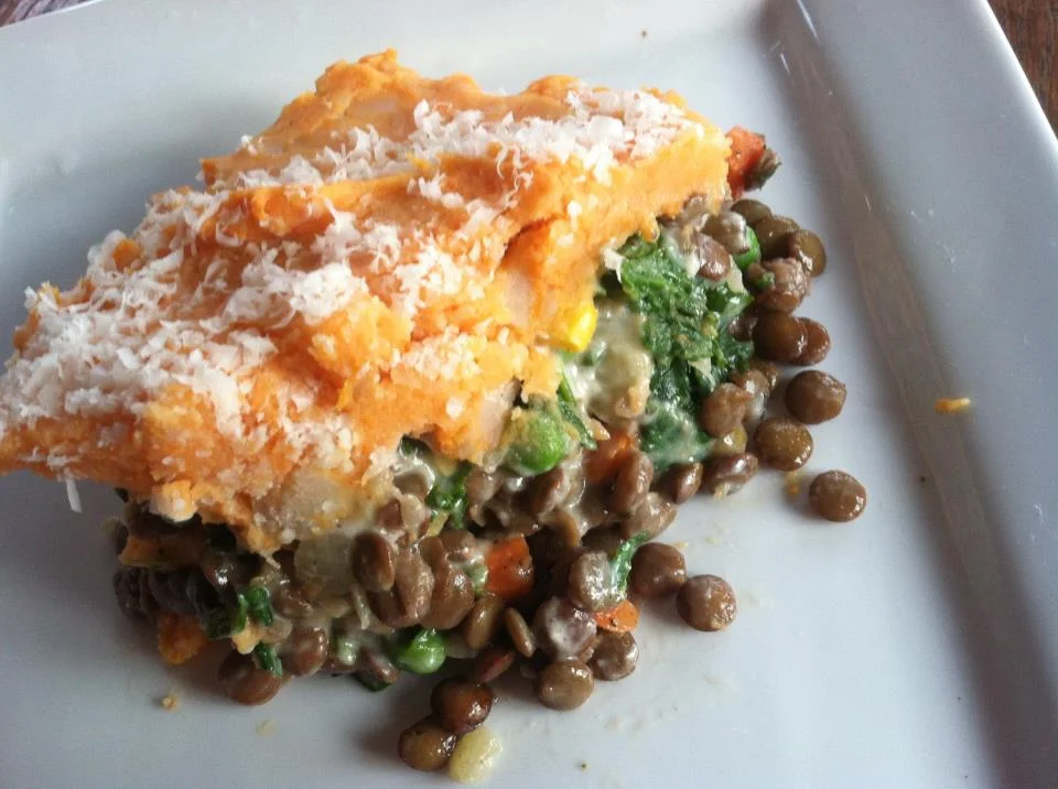 Lentil Shepherd's Pie With Sweet Potato Crust