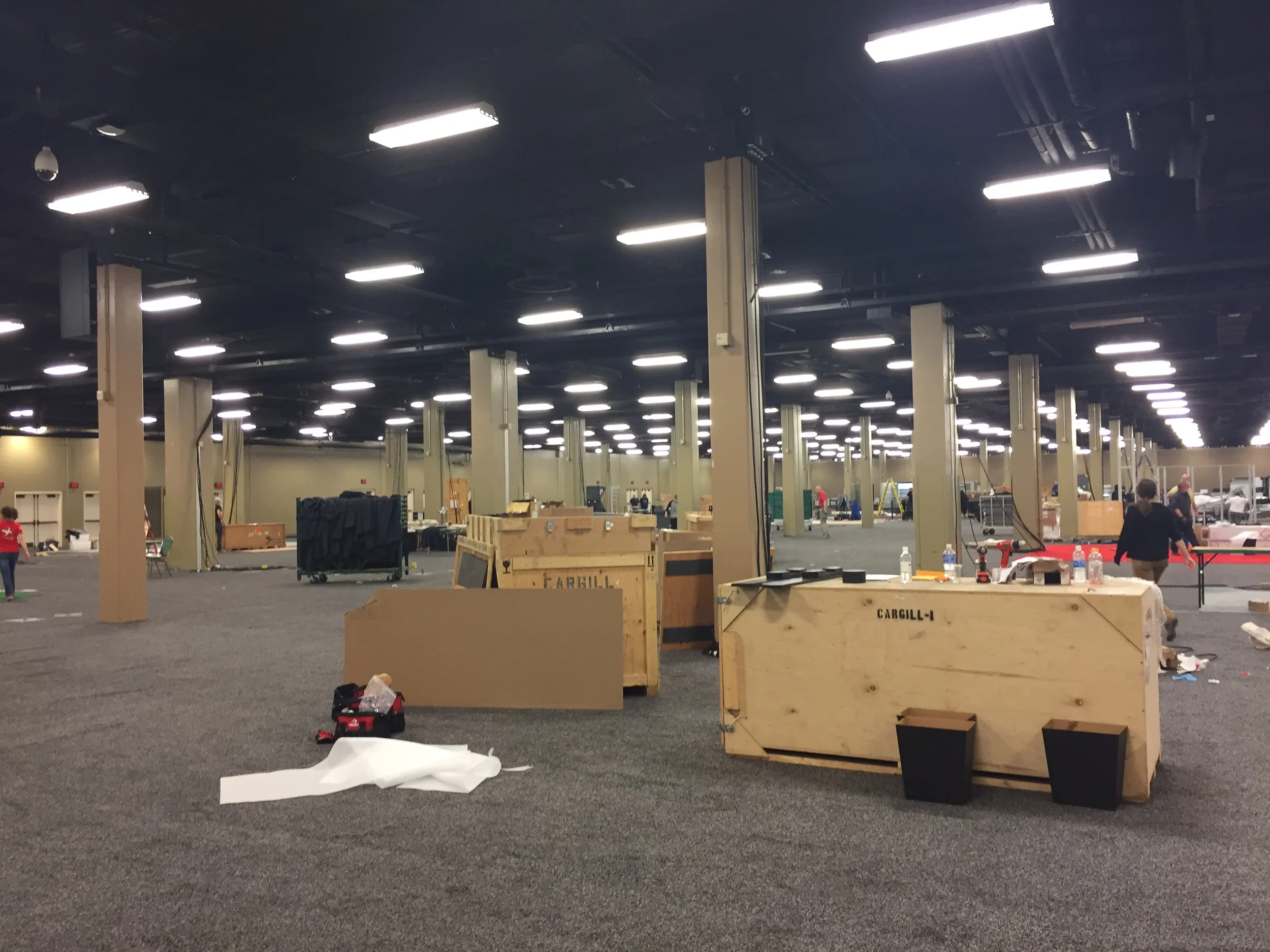 Just a few hours earlier, this room was full of meat. Thank you to the convention and Gaylord Opryland for allowing us to recover all of this great food for our meals!