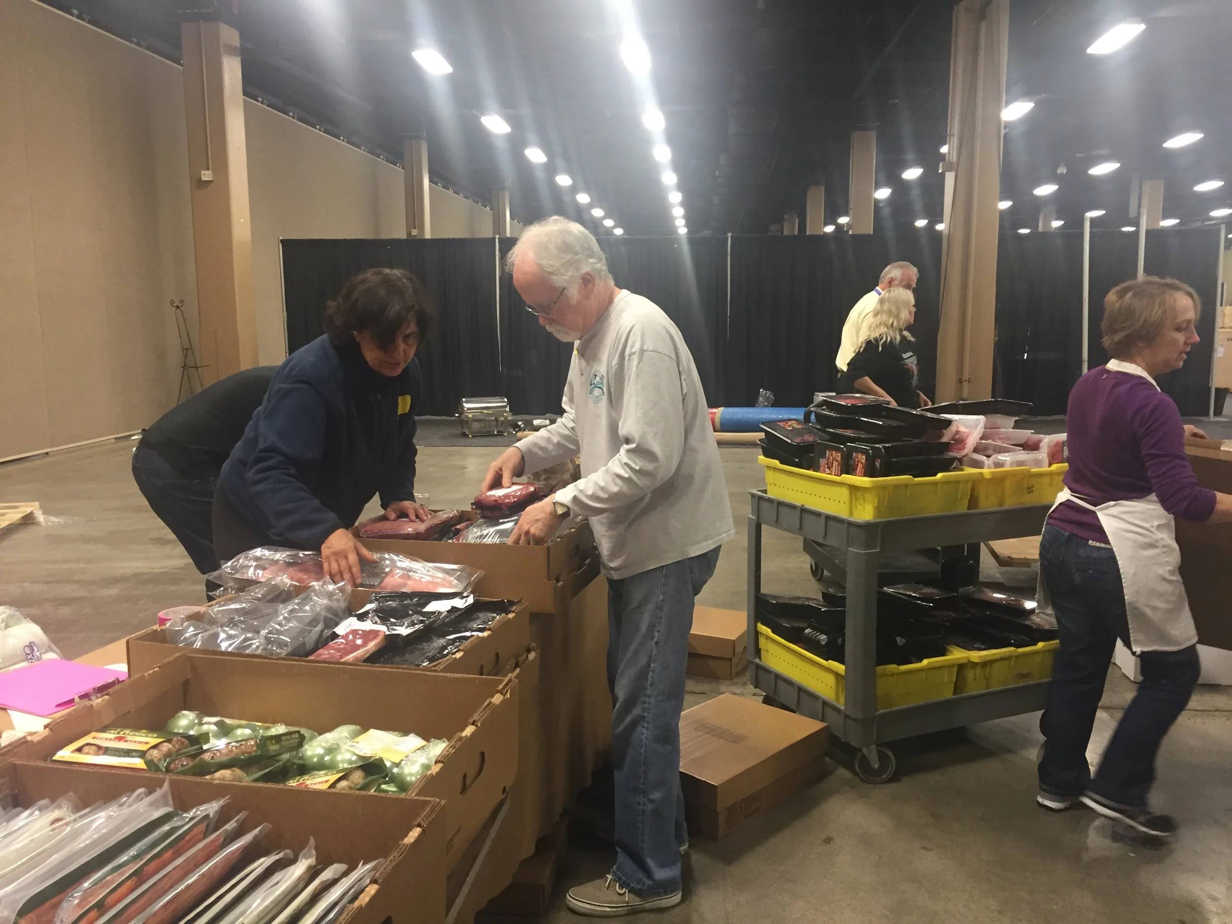 Our largest food donation this year - 11,000 pounds of meat recovered from a meat conference at Gaylord Opryland