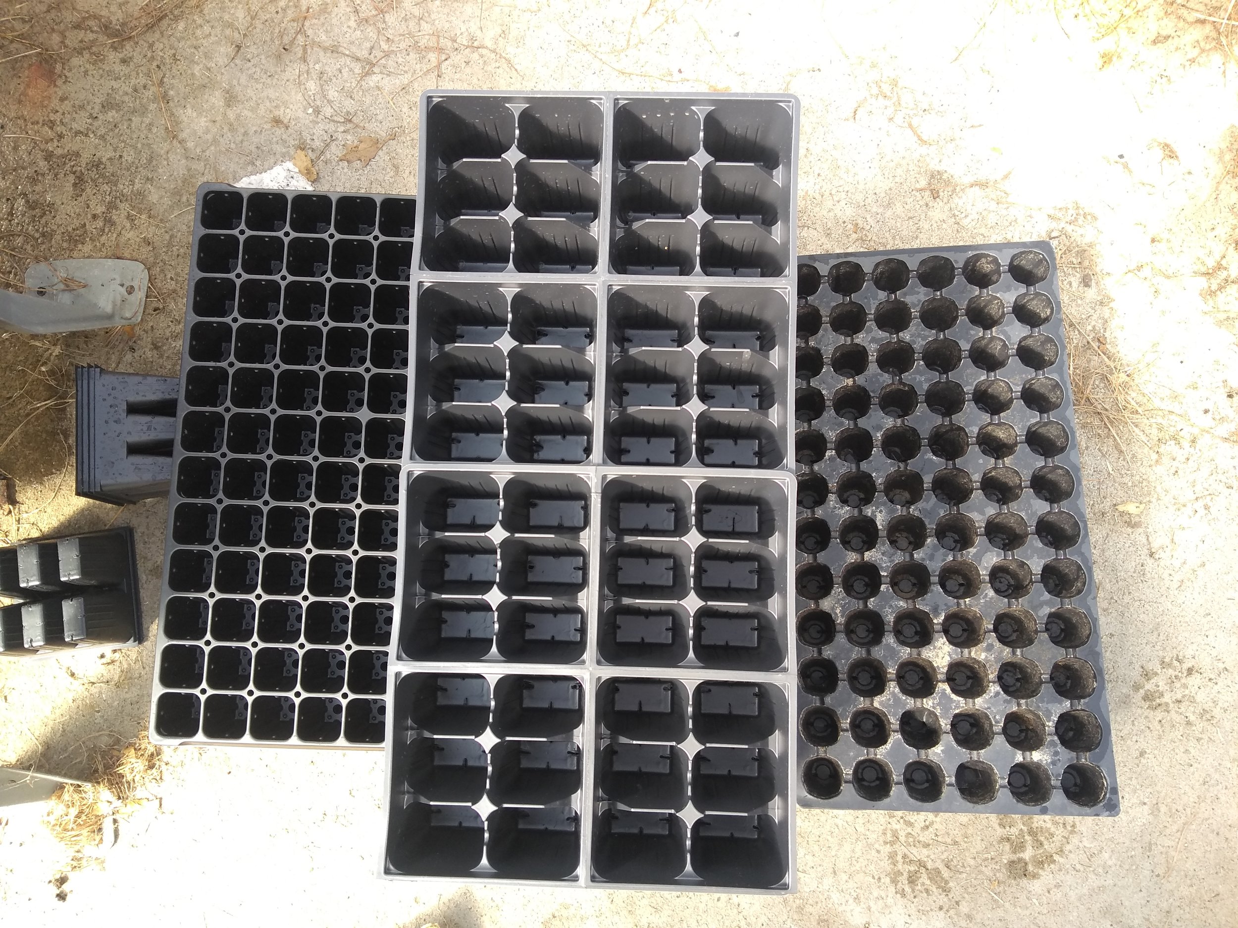 Varieties of plastic trays