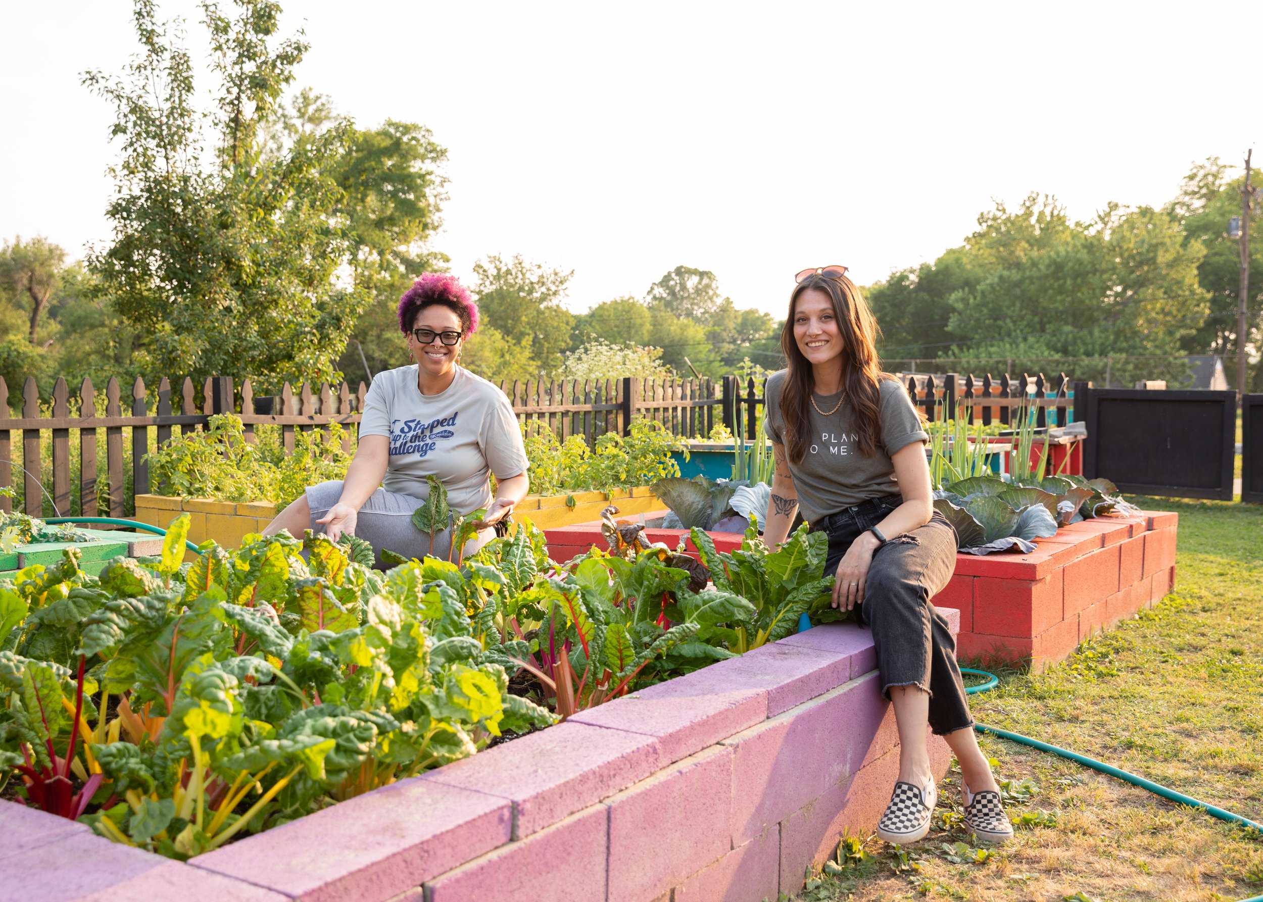 Yaminah &amp; Erica, McGruder Community Garden