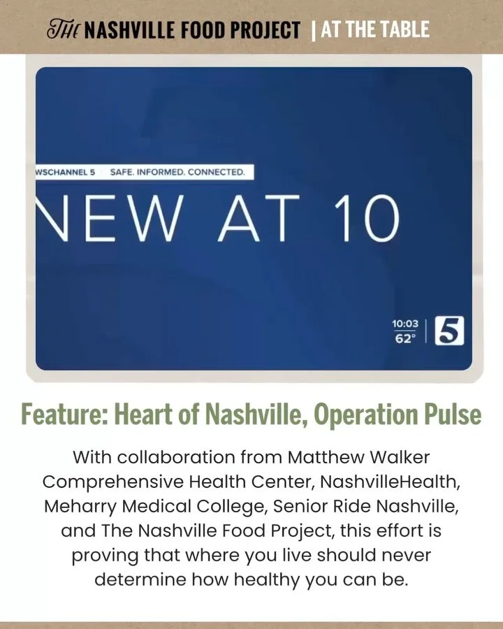 In North Nashville, community means care. 
Through Heart of Nashville: Operation Pulse, we are partnering with Matthew Walker Comprehensive Health Center (@mwchc), NashvilleHealth (@nashhealthorg), Meharry Medical College (@meharrymedicalcollege), a