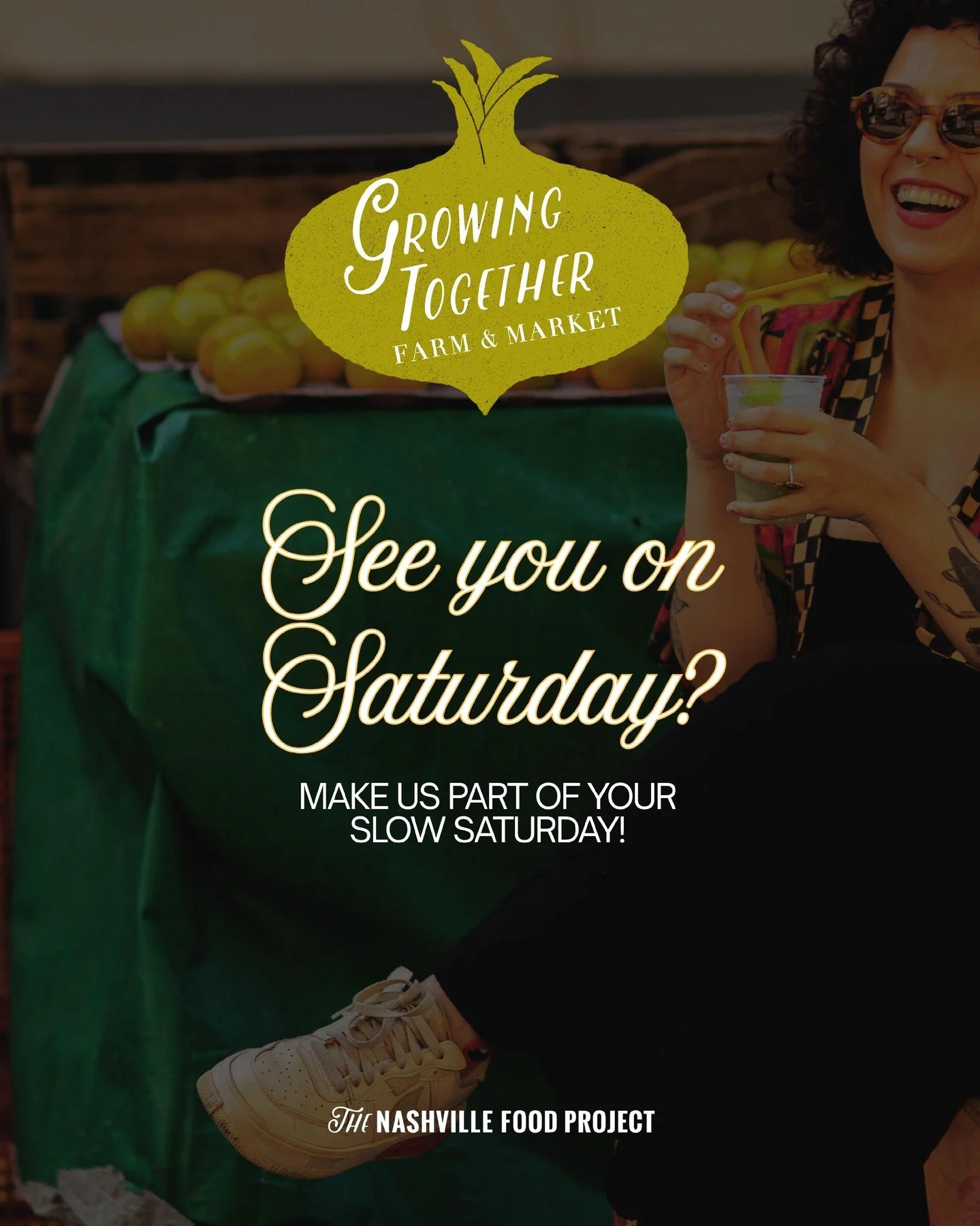 Make the market part of your Saturday rhythm.

Fresh produce, local farmers, and a welcoming community space are waiting at Growing Together Farmers Market.

Saturday, 9 a.m. to 12 p.m.