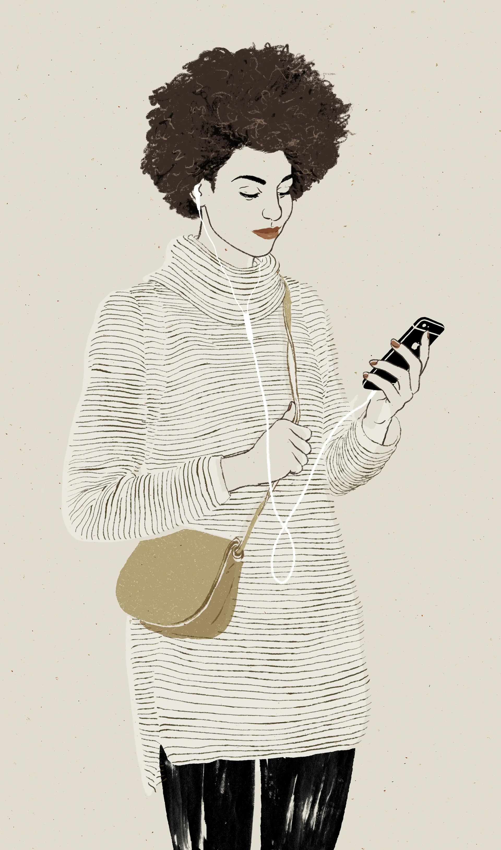 Woman Checking Phone