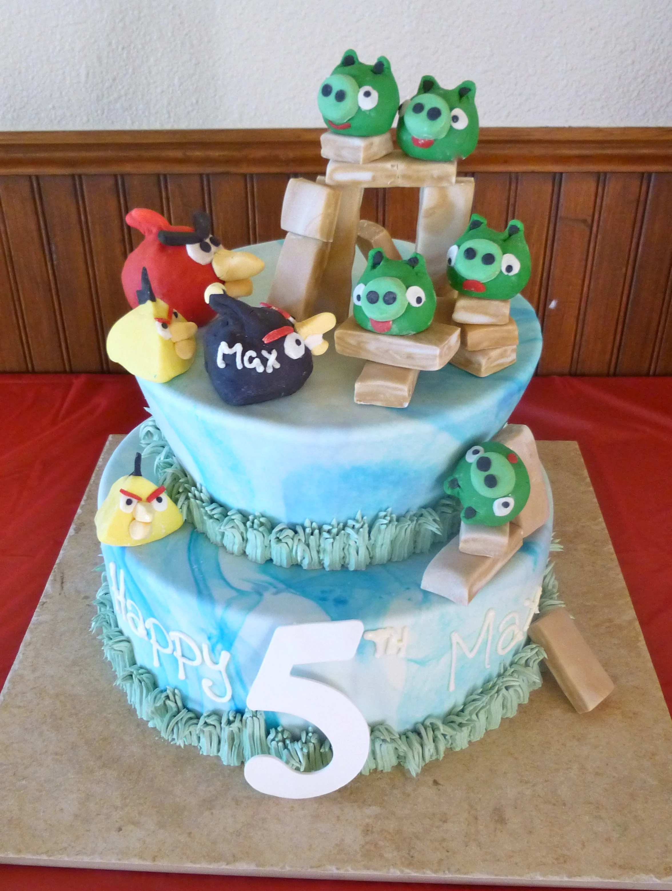 Angry Birds Cake - Fondant 