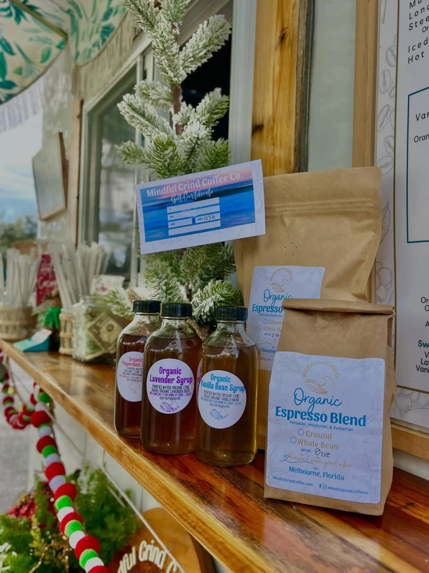 We have all the gifts for coffee lovers. Grab a bag of our fresh roasted espresso blend | handcrafted small batch organic coffee syrups or a gift certificate. You can find us Saturday 12/20 for pick up at @keystoneranchodessa , Sunday 12/21 and Wedne