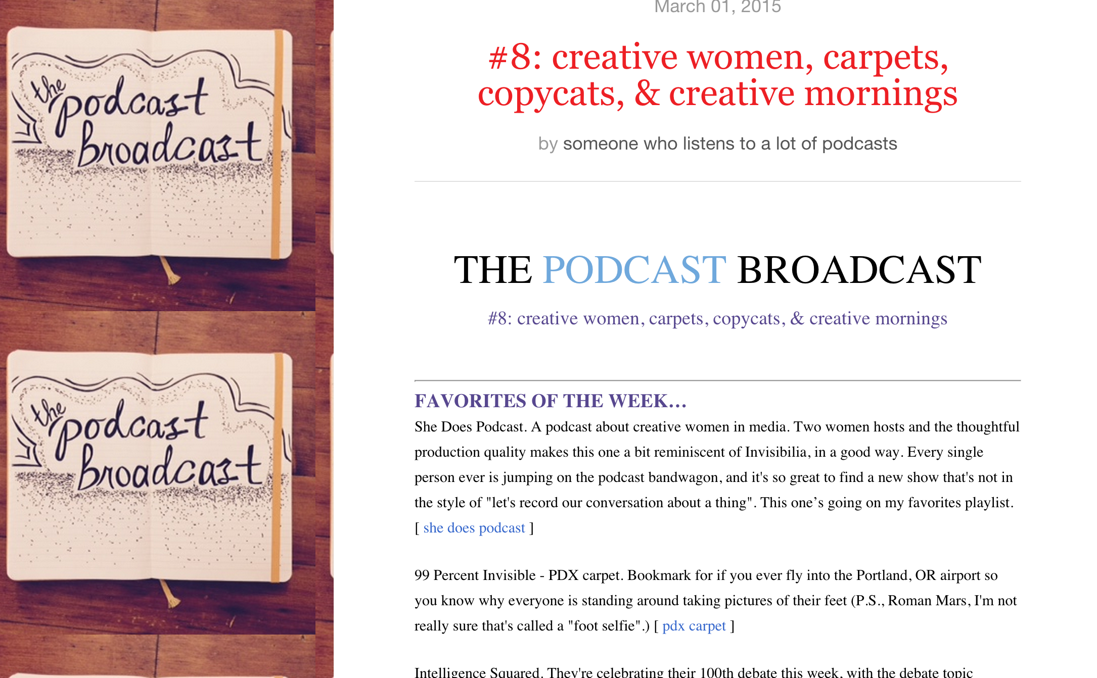 She Does Featured on The Podcast Broadcast