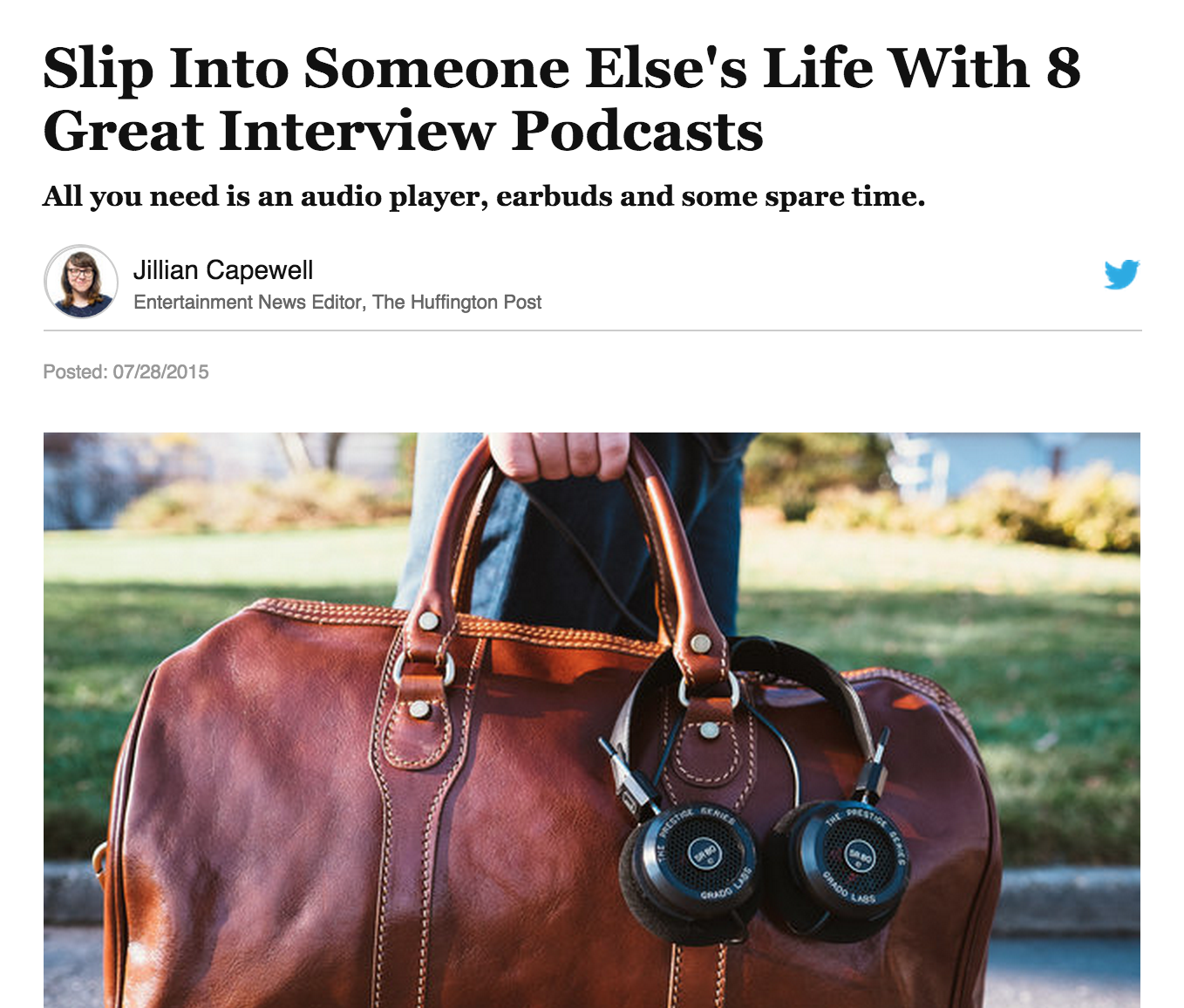 SHE DOES IN HUFFINGTON POST'S GREAT 8