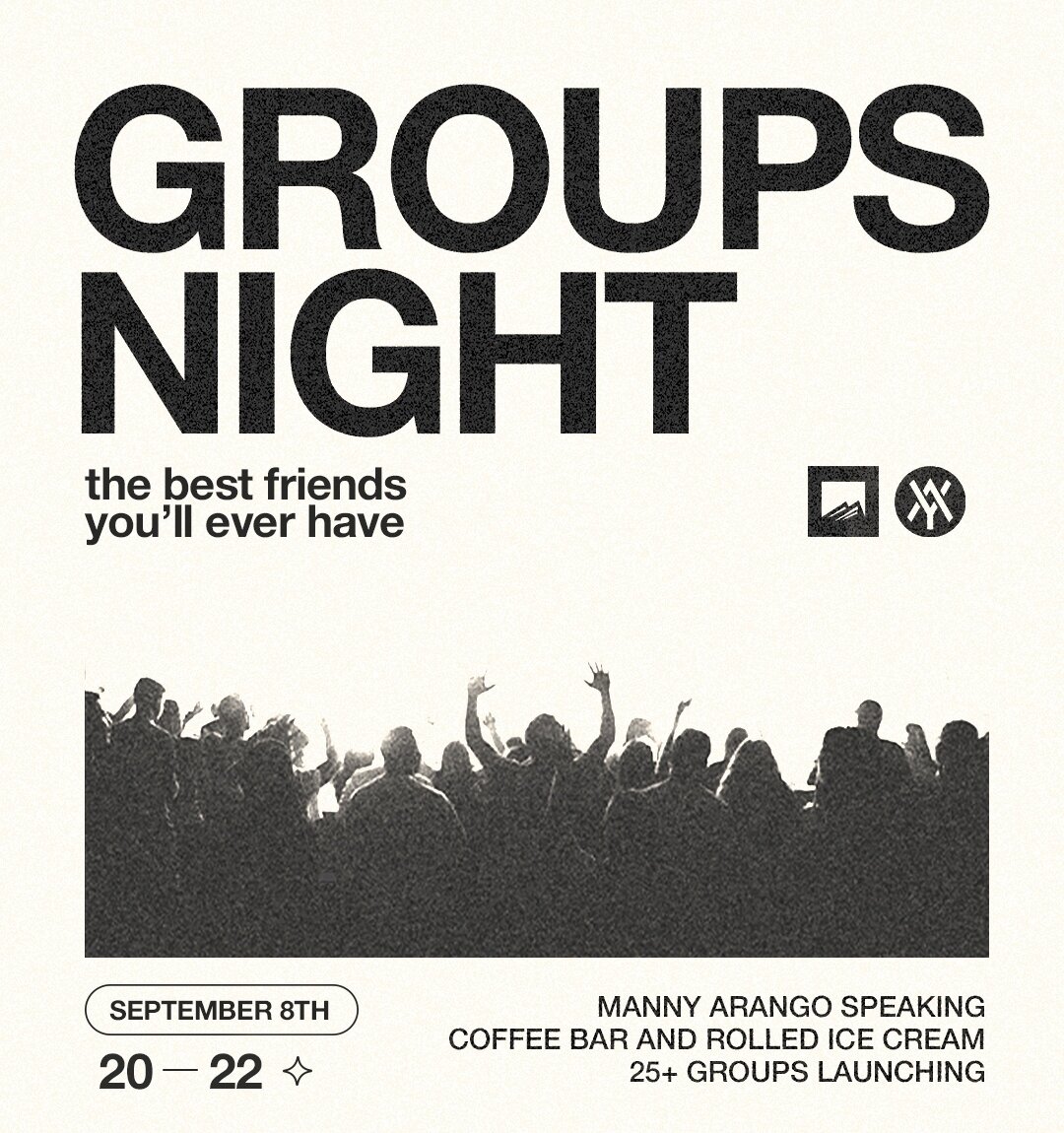 GROUPS NIGHT // THIS THURSDAY!!!!!!!⁠
⁠
Join us this Thursday for our Groups night! We will have a special guest speaker, worship, a message, and you'll get a chance to join a group after service (which you absolutely SHOULD!) ⁠
⁠
7pm - 5810 W Alamed
