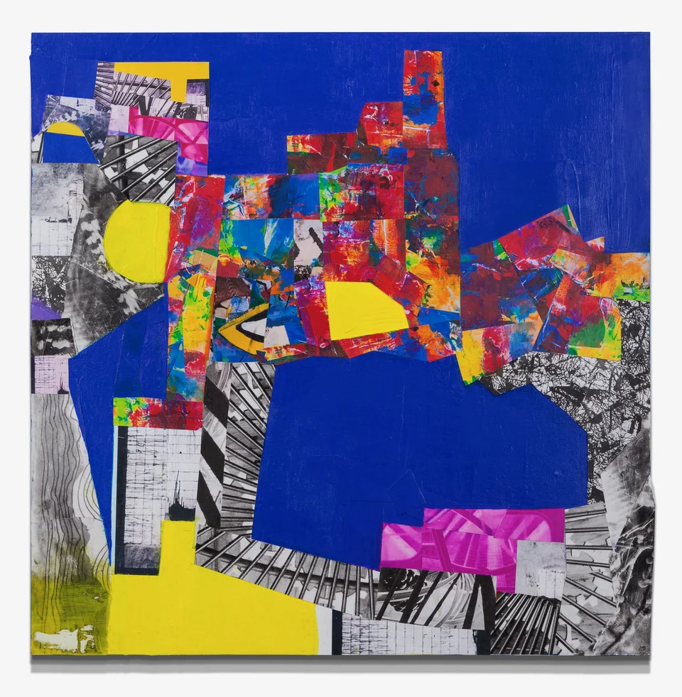 The Realization Acrylic, Paper, Molding Paste on Wood 24” x 24”
