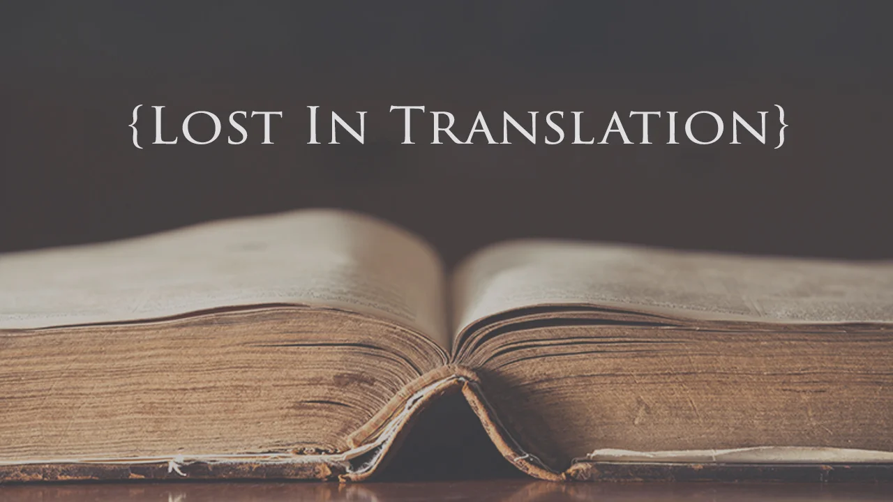 Lost in Translation