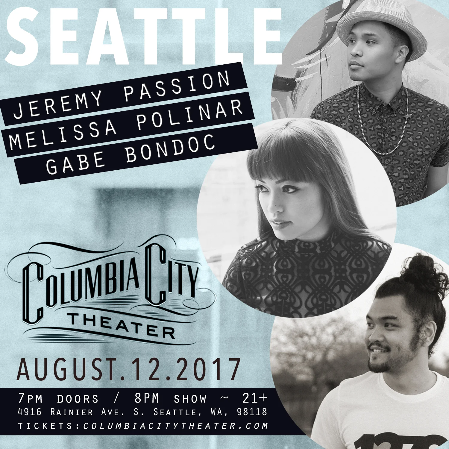 SEATTLE, WA with Melissa Polinar and Jeremy Passion!