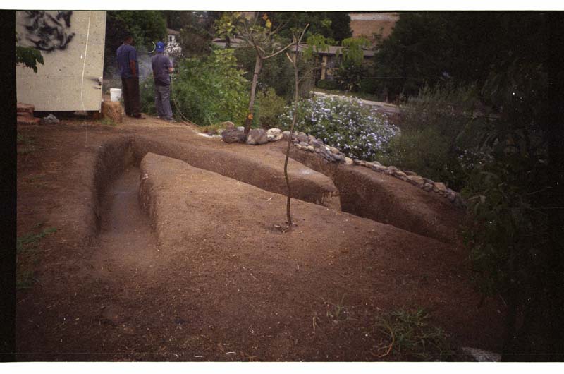 first rendition of the Incised Ziggurat (sculptural element of La Culebra)