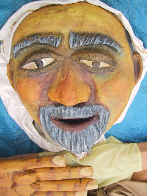 Detail of Puppet for Posada Celebration