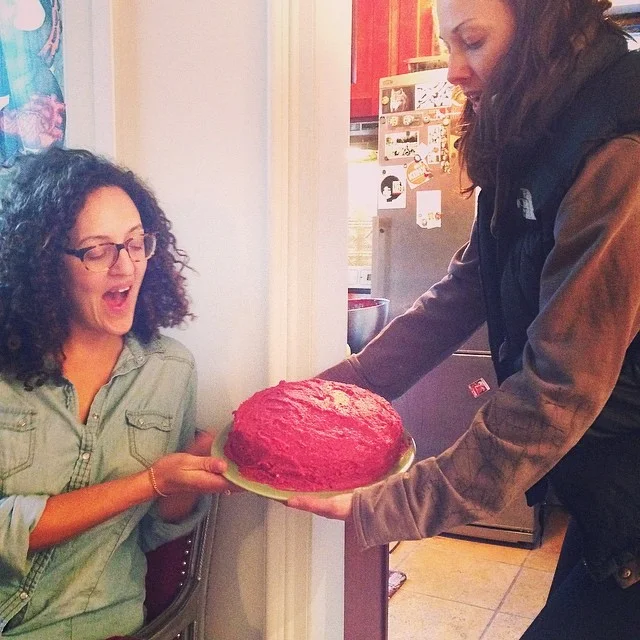 Molly, Kirsh and the original hibiscus inspiration