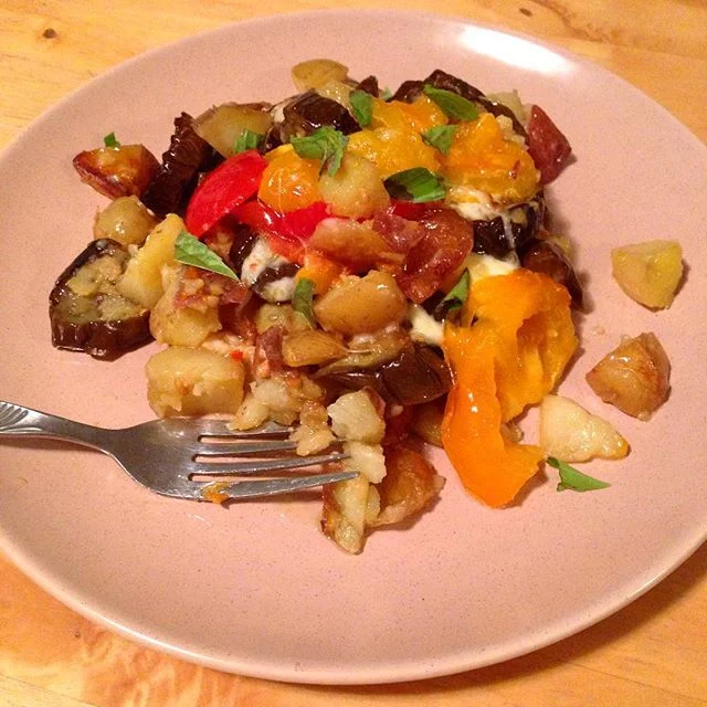 Eggplant-potato goodness
