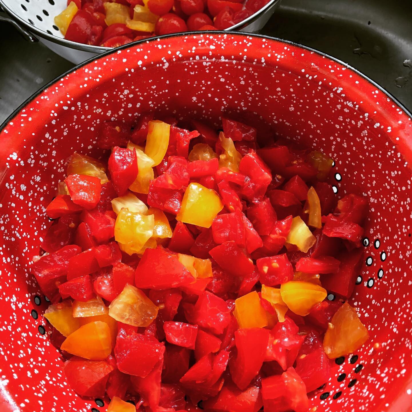 Bruschetta bound garden tomatoes #homegrowntomatoes #dinnerforfour #santaynezprivatechef
