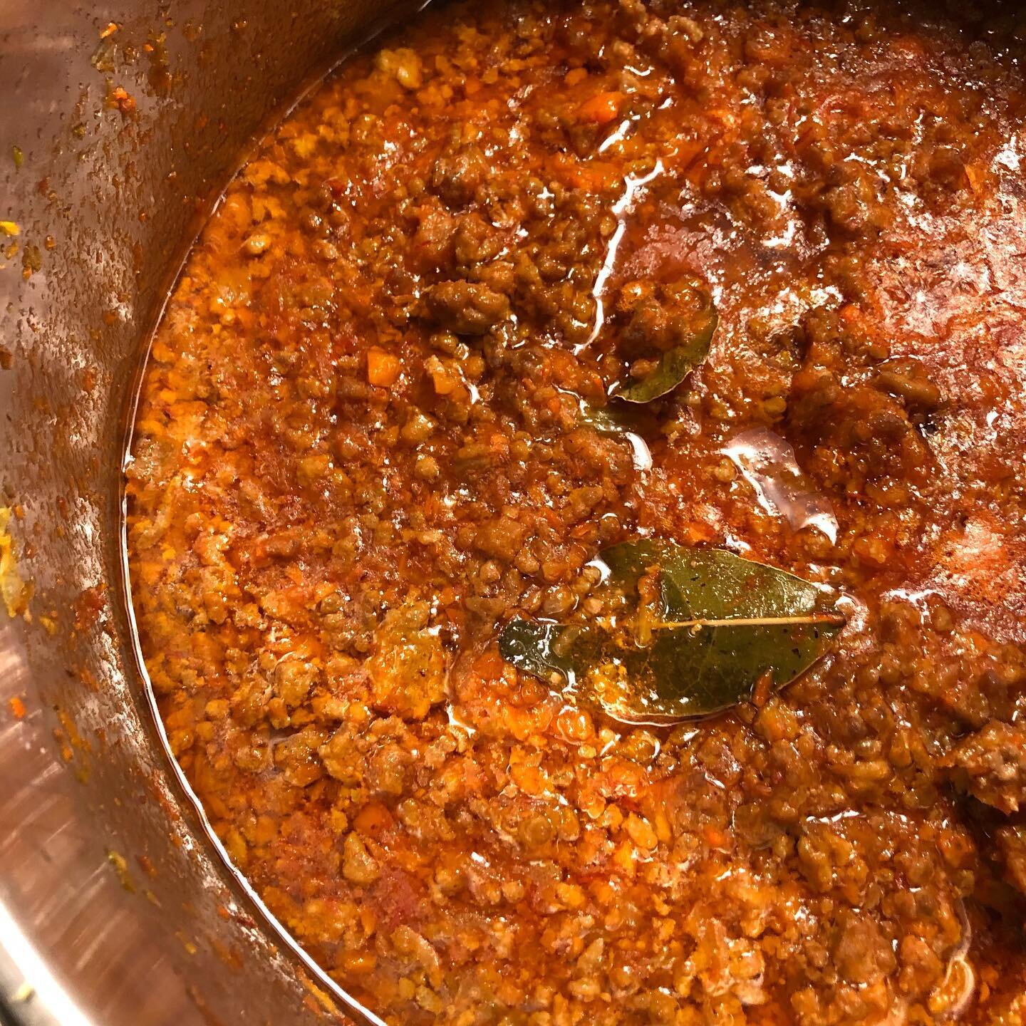 Bolognese seeking bechamel for holy matrimony in Lasagna. #chefslife #no matter its 100F.