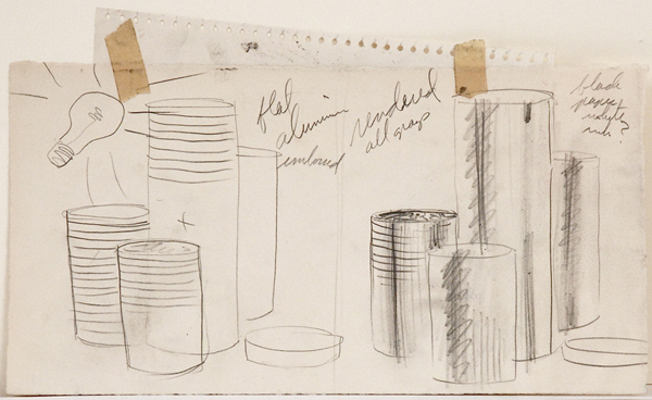 Study for "Stacked Dishes"
