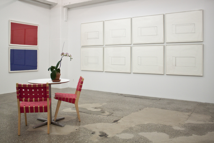 Installation View: Dan Flavin and Donald Judd