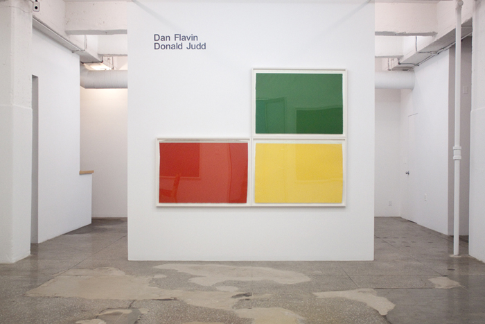 Installation View: Dan Flavin and Donald Judd