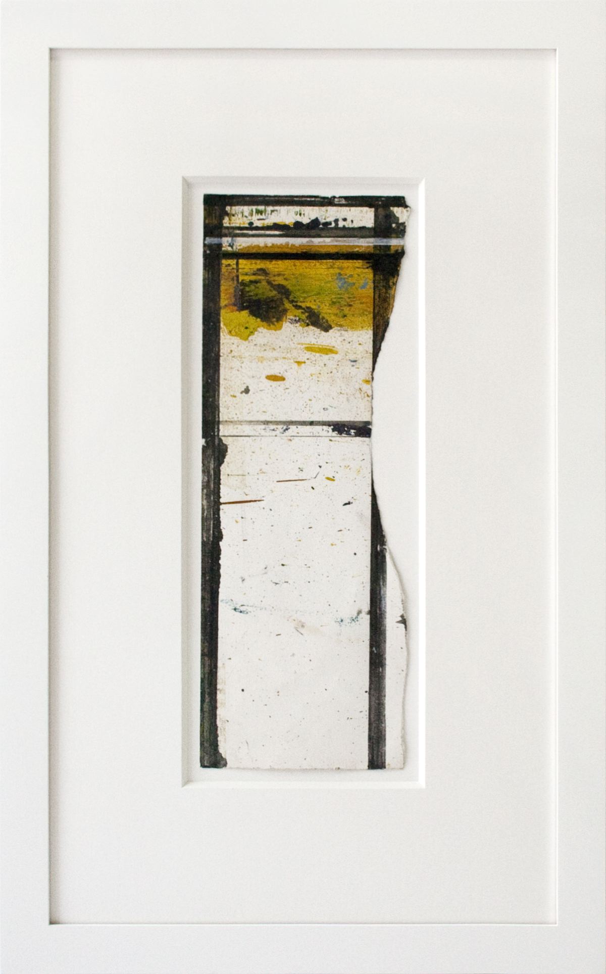 Brice Marden Untitled (Masking Drawing) 1984 oil and ink on paper 14 5/8 x 5 3/8 inches