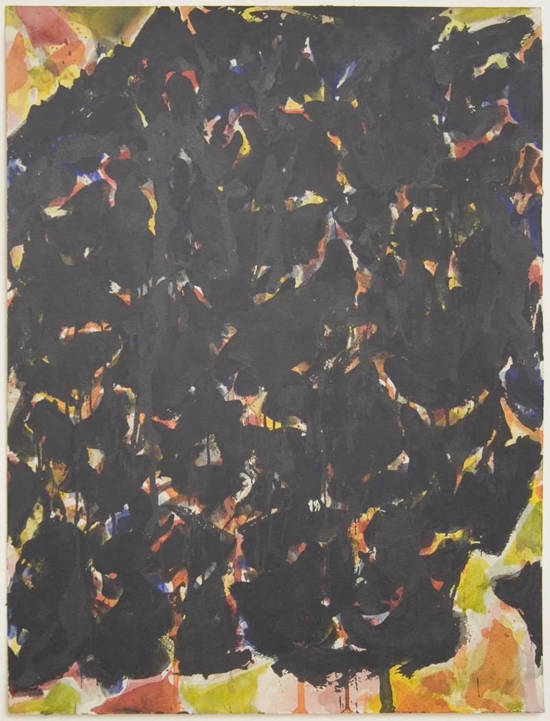 Sam Francis Untitled 1954 gouache and watercolor on paper 13 3/4 x 10 1/2 inches