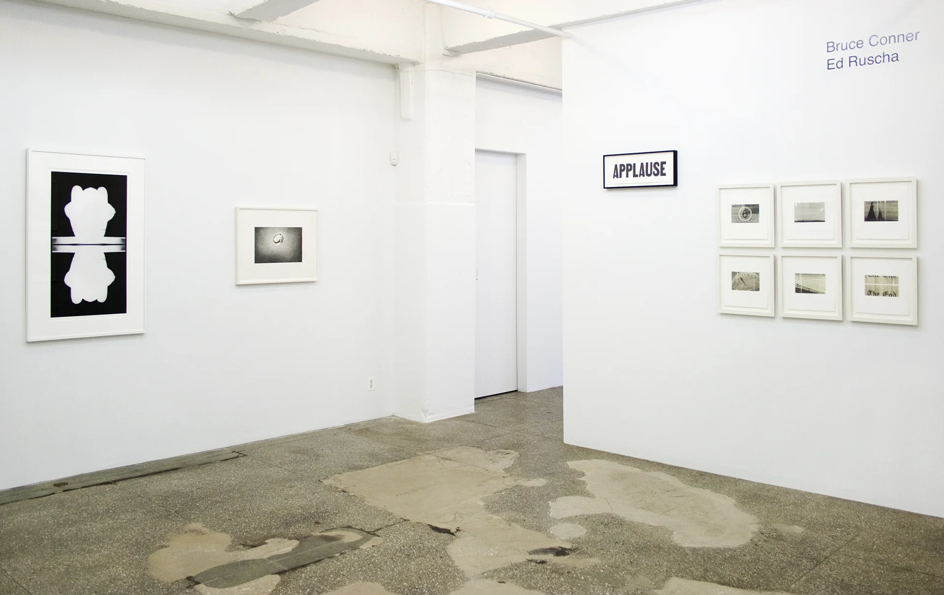 Installation View: Bruce Conner and Ed Ruscha