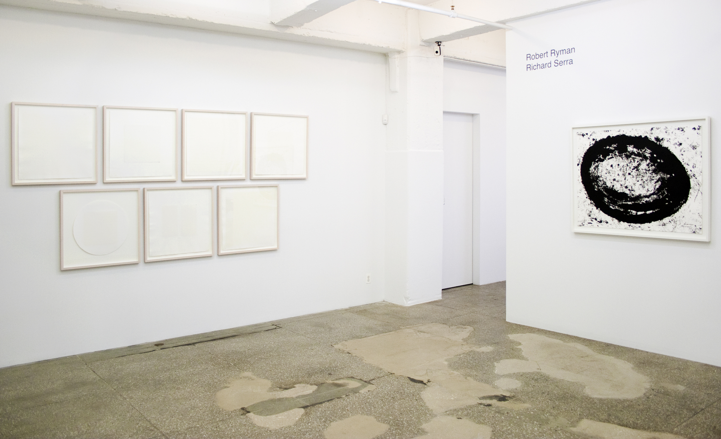 Installation View: Realm of the Absolute: Prints by Robert Ryman and Richard Serra